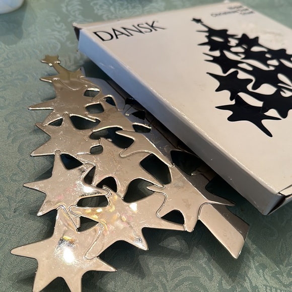 Dansk Metal Christmas Holiday Tree Footed Trivet - Picture 7 of 7